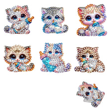 Load image into Gallery viewer, 6Pcs Cat Acrylic Diamond Painting Self Adhesive Clips for Poster Photo Light

