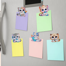 Load image into Gallery viewer, 6Pcs Cat Acrylic Diamond Painting Self Adhesive Clips for Poster Photo Light
