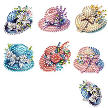 Load image into Gallery viewer, 6Pcs Hat Acrylic Diamond Painting Self Adhesive Clips for Poster Photo Light
