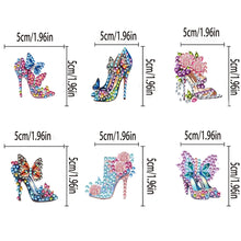 Load image into Gallery viewer, 6Pcs High Heel Acrylic Diamond Painting Sticky Clips for Poster Photo Light

