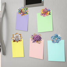 Load image into Gallery viewer, 6Pcs Flower Acrylic Diamond Painting Sticky Clips for Poster Photo Light
