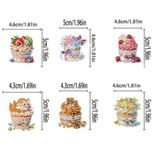 Load image into Gallery viewer, 6Pcs Cupcake Acrylic Diamond Painting Self Adhesive Clips for Poster Photo
