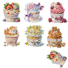Load image into Gallery viewer, 6Pcs Cupcake Acrylic Diamond Painting Self Adhesive Clips for Poster Photo
