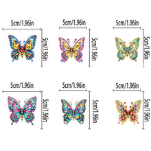 Load image into Gallery viewer, 6Pcs Buttefly Acrylic Diamond Painting Sticky Clips for Poster Photo Light
