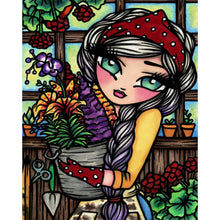 Load image into Gallery viewer, AB Diamond Painting - Full Round - Flower room girl (40*50CM)
