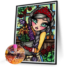 Load image into Gallery viewer, AB Diamond Painting - Full Round - Flower room girl (40*50CM)
