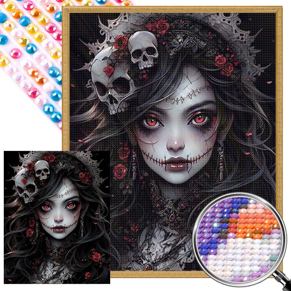 AB Diamond Painting - Full Round - Gothic beauty (40*50CM)