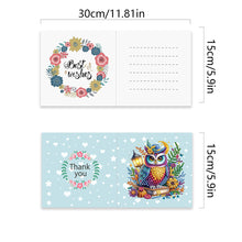 Load image into Gallery viewer, 6Pcs Animal Flower DIY Diamond Painting Greeting Card 5D Drill Painting Card Kit
