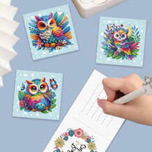 Load image into Gallery viewer, 6Pcs Animal Flower DIY Diamond Painting Greeting Card 5D Drill Painting Card Kit

