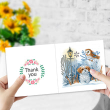 Load image into Gallery viewer, 6Pcs Animal Flower DIY Diamond Painting Greeting Card 5D Drill Painting Card Kit
