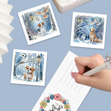 Load image into Gallery viewer, 6Pcs Animal Flower DIY Diamond Painting Greeting Card 5D Drill Painting Card Kit
