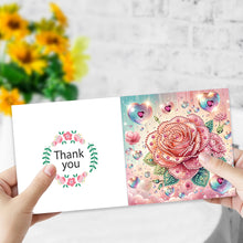 Load image into Gallery viewer, 6Pcs Animal Flower DIY Diamond Painting Greeting Card 5D Drill Painting Card Kit
