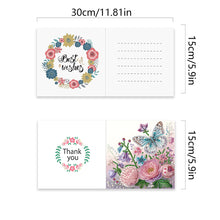 Load image into Gallery viewer, 6Pcs Animal Flower DIY Diamond Painting Greeting Card 5D Drill Painting Card Kit
