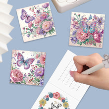 Load image into Gallery viewer, 6Pcs Animal Flower DIY Diamond Painting Greeting Card 5D Drill Painting Card Kit
