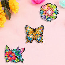 Load image into Gallery viewer, 3Pcs Animal Flower DIY Diamond Painting Hairpin Handmade Diamond Barrette Art

