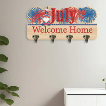 Load image into Gallery viewer, Wooden Calendar Rhinestone Painting Keychain Hanger Diamond Art Craft Wall Hooks
