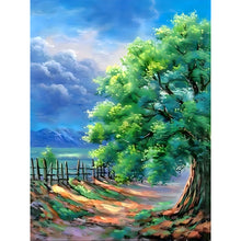 Load image into Gallery viewer, 4pcs Round Diamond Painting Set - Four Seasons Tree (30*40CM)
