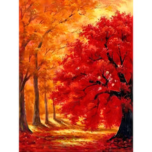 Load image into Gallery viewer, 4pcs Round Diamond Painting Set - Four Seasons Tree (30*40CM)
