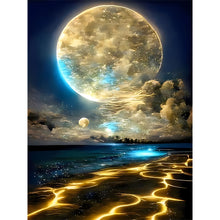 Load image into Gallery viewer, 4pcs Round Diamond Painting Set - Moonlight (30*40CM)
