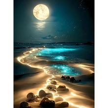 Load image into Gallery viewer, 4pcs Round Diamond Painting Set - Moonlight (30*40CM)

