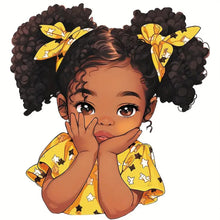 Load image into Gallery viewer, Diamond Painting - Full Round - Black Girl (30*30CM)
