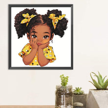 Load image into Gallery viewer, Diamond Painting - Full Round - Black Girl (30*30CM)
