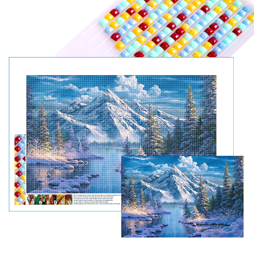 Diamond Painting - Full Square - Snow mountain (50*70CM)