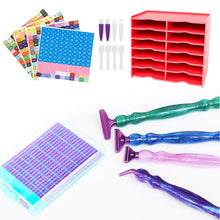 Load image into Gallery viewer, 12 Grids Diamond Painting Accessories Kits with Diamond Box for Small Size Trays
