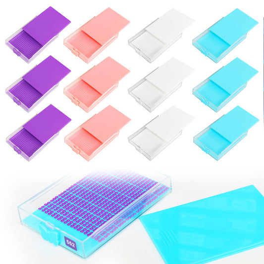 12 Grids Diamond Painting Accessories Kits with Diamond Box for Small Size Trays