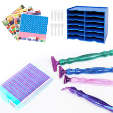Load image into Gallery viewer, 12 Grids Diamond Painting Accessories Kits with Diamond Box for Small Size Trays
