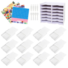 Load image into Gallery viewer, 12 Grids Diamond Painting Accessories Kits with Diamond Box for Small Size Trays
