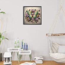 Load image into Gallery viewer, Diamond Painting - Partial Special Shaped - Butterfly (30*30CM)
