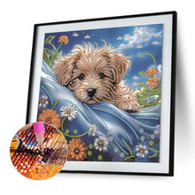 Load image into Gallery viewer, Diamond Painting - Partial Special Shaped - Dog Wheat Field (30*30CM)
