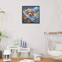 Load image into Gallery viewer, Diamond Painting - Partial Special Shaped - Dog Wheat Field (30*30CM)
