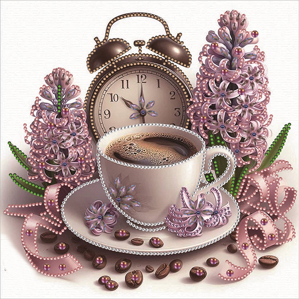 Diamond Painting - Partial Special Shaped - Exquisite Afternoon Tea (30*30CM)