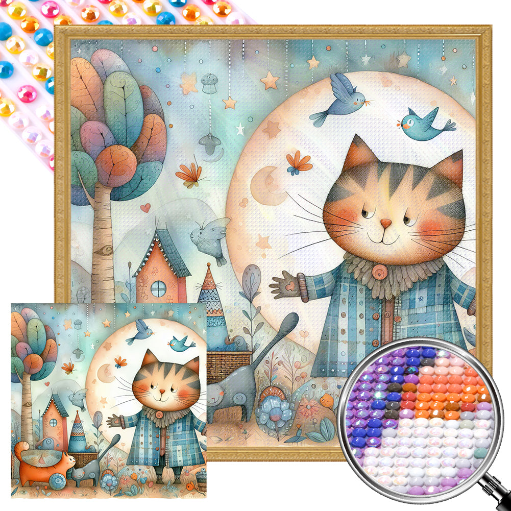 AB Diamond Painting - Full Round - Fairytale Kitten (40*40CM)