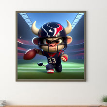 Load image into Gallery viewer, Diamond Painting - Full Round - Houston Texans Football (30*30CM)
