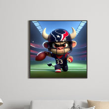 Load image into Gallery viewer, Diamond Painting - Full Round - Houston Texans Football (30*30CM)
