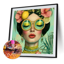 Load image into Gallery viewer, Diamond Painting - Full Round - Fantasy Fashion Sunglasses Girl (40*40CM)
