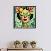 Load image into Gallery viewer, Diamond Painting - Full Round - Fantasy Fashion Sunglasses Girl (40*40CM)
