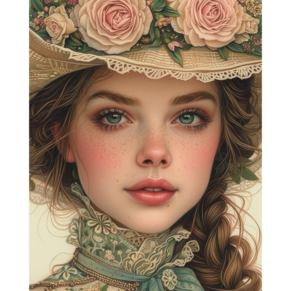 Diamond Painting - Full Round - Spring Victorian Girl (40*50CM)