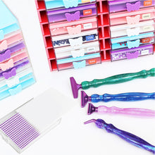 Load image into Gallery viewer, 4Pcs Diamond Painting Tray 5D DIY Drills Plate with Lid Diamond Organizer Drawer
