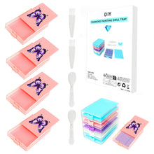 Load image into Gallery viewer, 4Pcs Diamond Painting Tray 5D DIY Drills Plate with Lid Diamond Organizer Drawer
