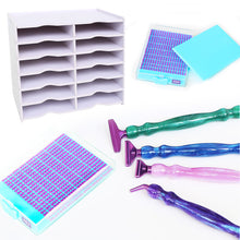 Load image into Gallery viewer, 12/24/48 Grids Diamond Painting Accessories Kits Multifunctional for Kids Adults
