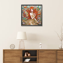 Load image into Gallery viewer, Diamond Painting - Partial Special Shaped - Long-haired girl (30*30CM)
