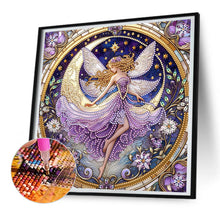 Load image into Gallery viewer, Diamond Painting - Partial Special Shaped - Long-haired girl (30*30CM)
