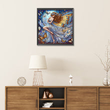 Load image into Gallery viewer, Diamond Painting - Partial Special Shaped - Long-haired girl (30*30CM)
