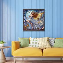 Load image into Gallery viewer, Diamond Painting - Partial Special Shaped - Long-haired girl (30*30CM)
