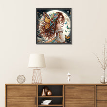 Load image into Gallery viewer, Diamond Painting - Partial Special Shaped - Long-haired girl (30*30CM)
