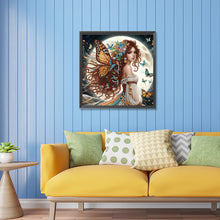 Load image into Gallery viewer, Diamond Painting - Partial Special Shaped - Long-haired girl (30*30CM)
